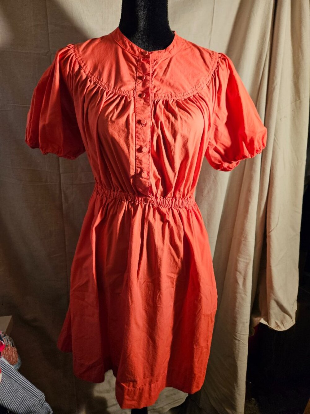 Classic Summer Dress from J Crew Size Small In Raspberry Red Cotton